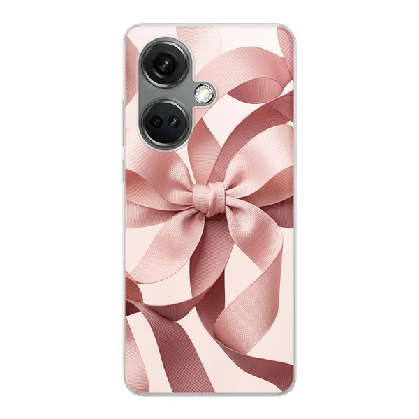Blush Pink Ribbon Strap Bow case