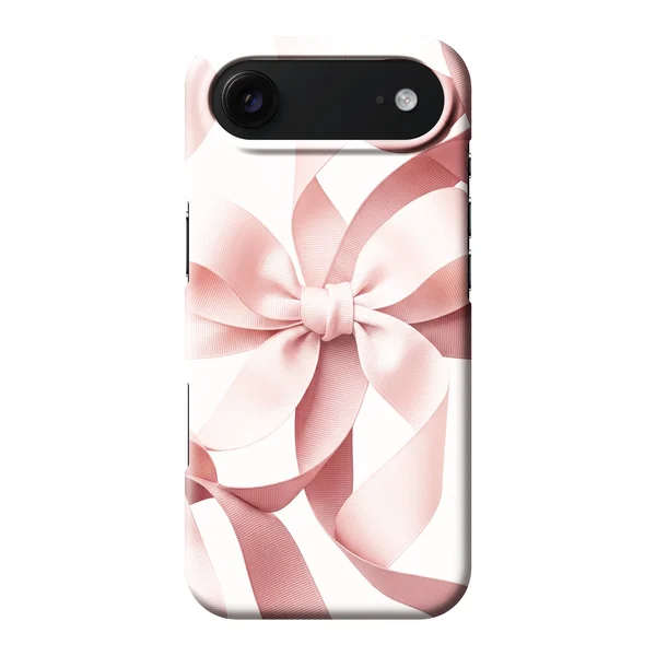 Blush Pink Ribbon Strap Bow Design case