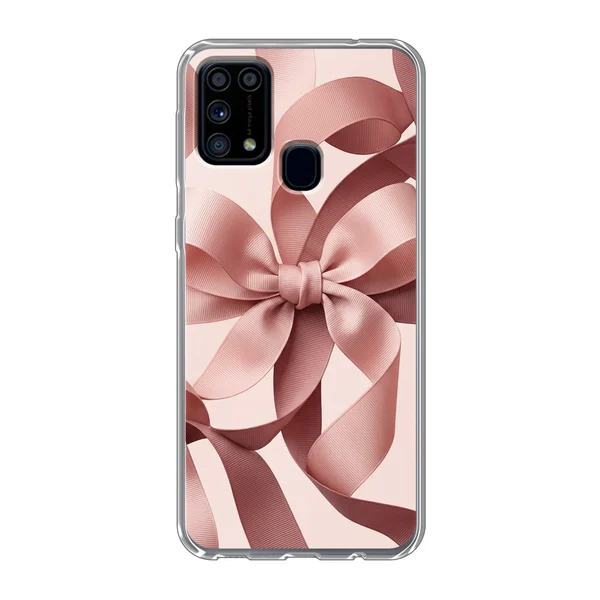 Blush Pink Ribbon Strap Bow case