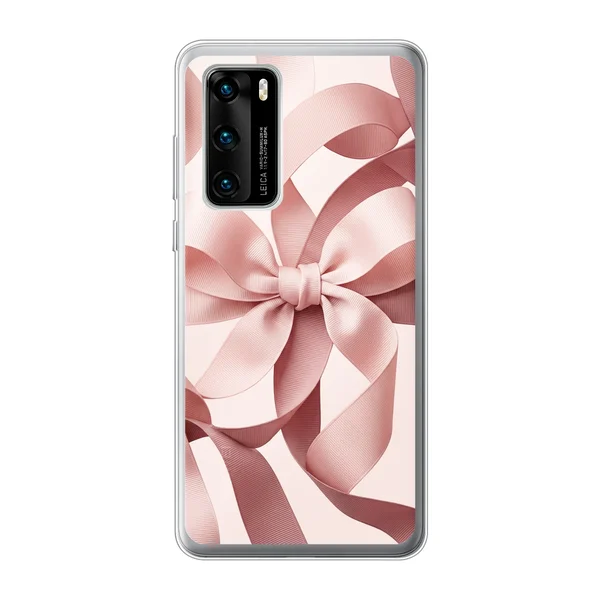 Blush Pink Ribbon Strap Bow case