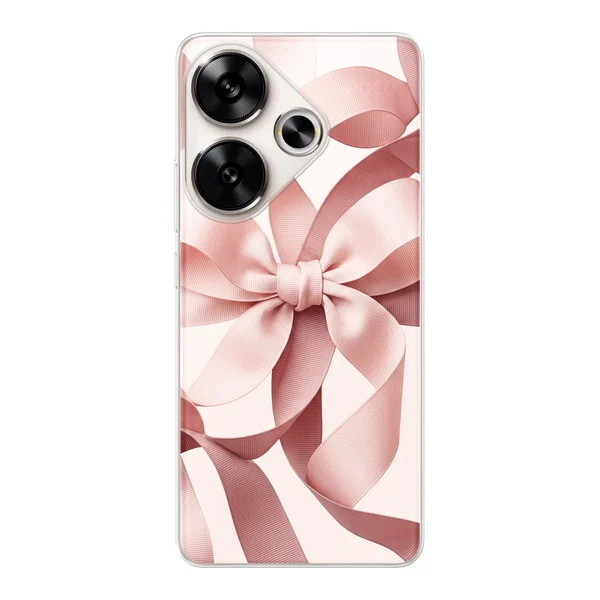 Blush Pink Ribbon Strap Bow case