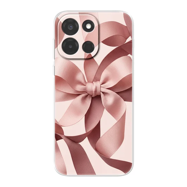 Blush Pink Ribbon Strap Bow case