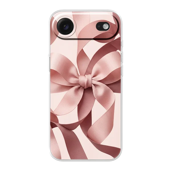 Blush Pink Ribbon Strap Bow case