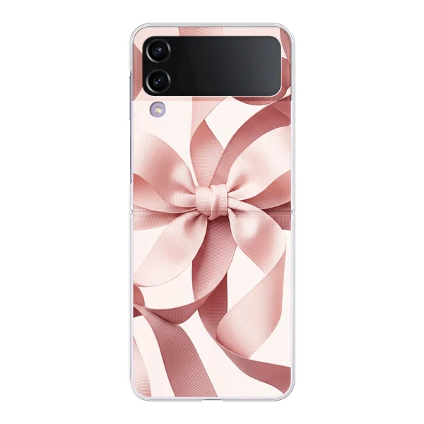 Blush Pink Ribbon Strap Bow case