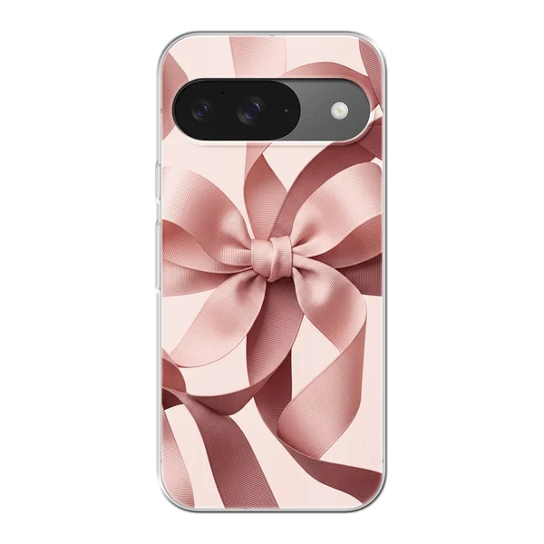Blush Pink Ribbon Strap Bow case