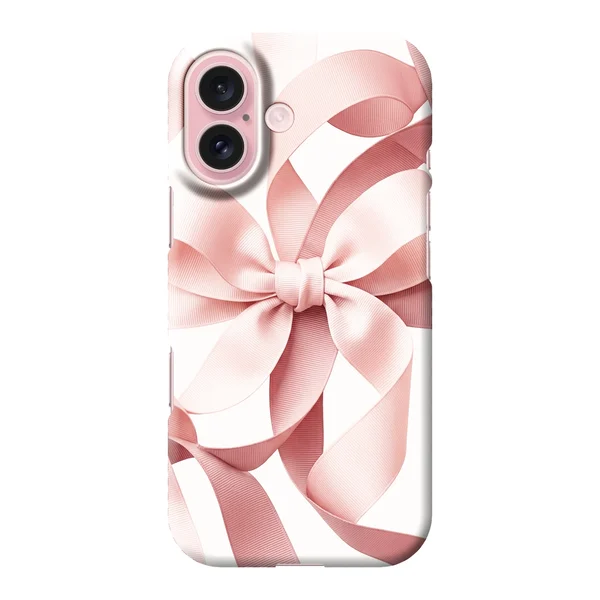 Blush Pink Ribbon Strap Bow Design case