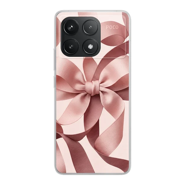 Blush Pink Ribbon Strap Bow case
