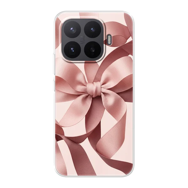 Blush Pink Ribbon Strap Bow case