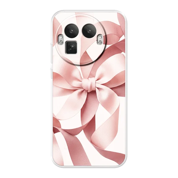 Blush Pink Ribbon Strap Bow case