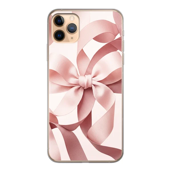 Blush Pink Ribbon Strap Bow case