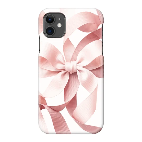 Blush Pink Ribbon Strap Bow Design case