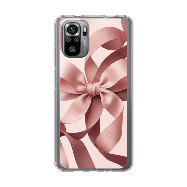Blush Pink Ribbon Strap Bow case