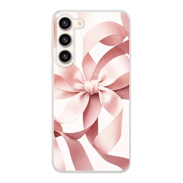 Blush Pink Ribbon Strap Bow case
