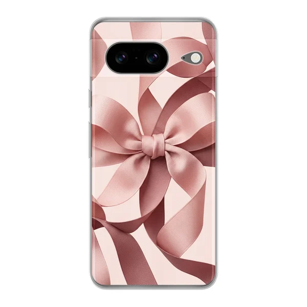 Blush Pink Ribbon Strap Bow case