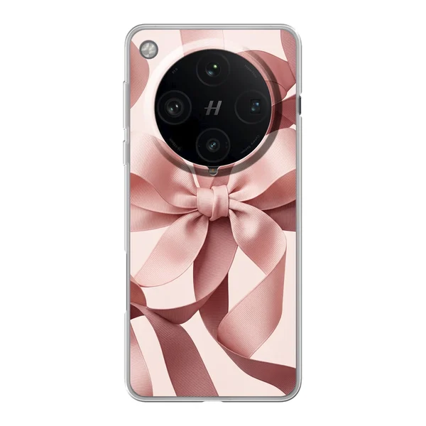Blush Pink Ribbon Strap Bow case