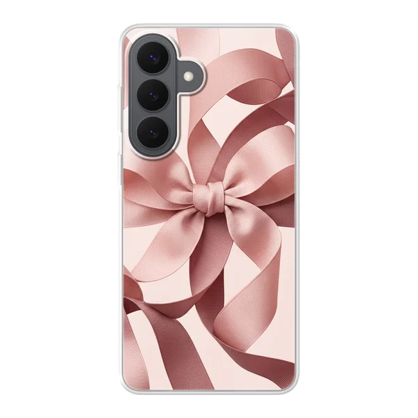 Blush Pink Ribbon Strap Bow case