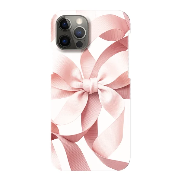 Blush Pink Ribbon Strap Bow Design case