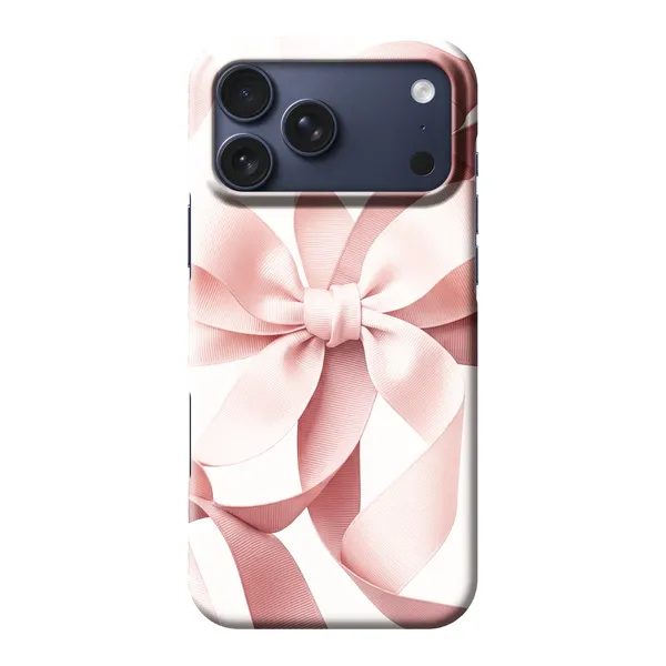 Blush Pink Ribbon Strap Bow Design case