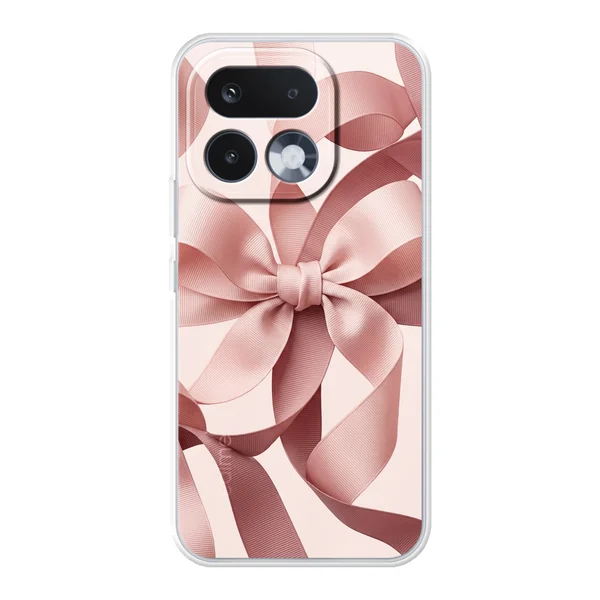 Blush Pink Ribbon Strap Bow case