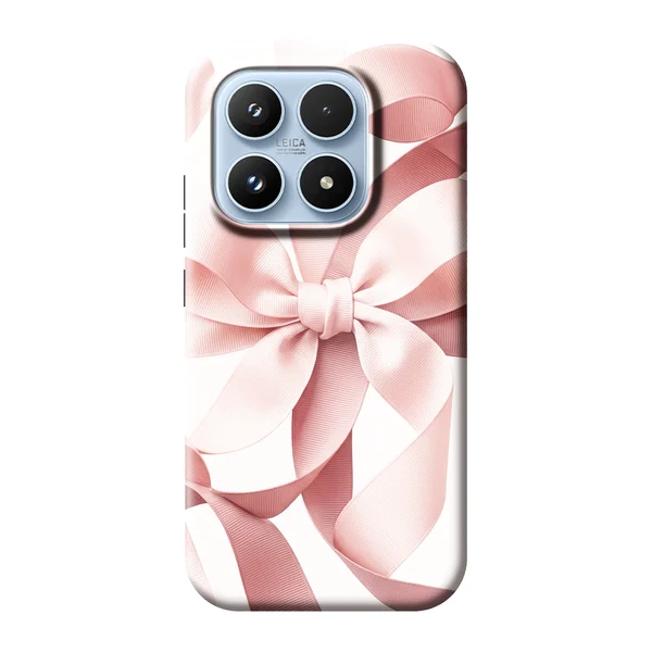 Blush Pink Ribbon Strap Bow case