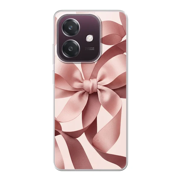 Blush Pink Ribbon Strap Bow case