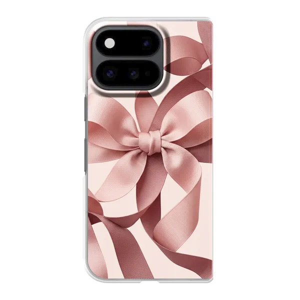 Blush Pink Ribbon Strap Bow case