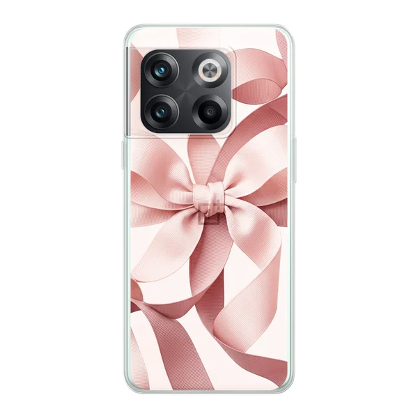 Blush Pink Ribbon Strap Bow case