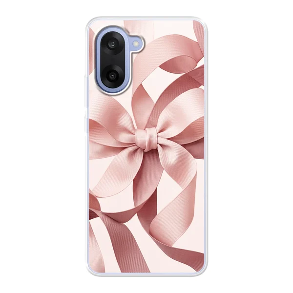 Blush Pink Ribbon Strap Bow case
