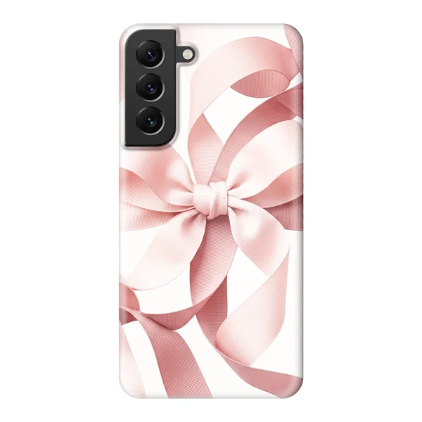 Blush Pink Ribbon Strap Bow Design case