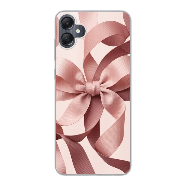 Blush Pink Ribbon Strap Bow case