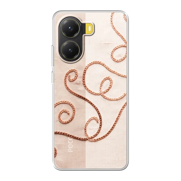 Rose Gold Chainstitch Vine case