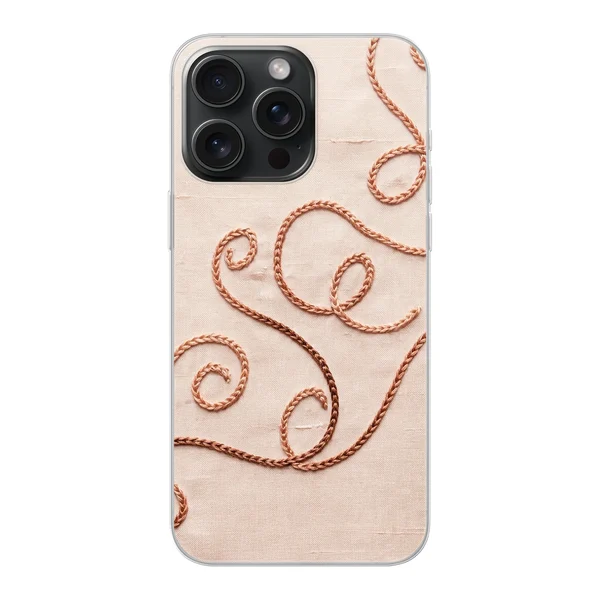 Rose Gold Chainstitch Vine case