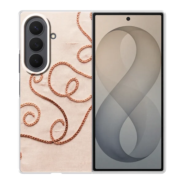 Rose Gold Chainstitch Vine case