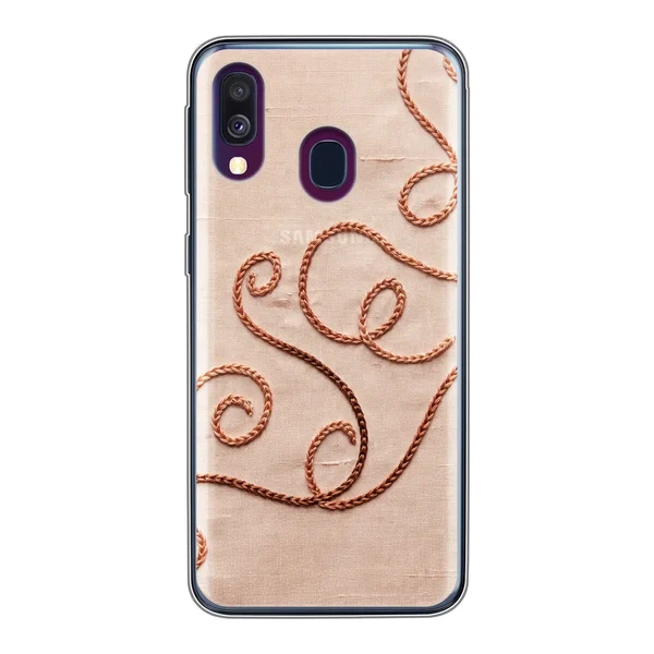 Rose Gold Chainstitch Vine case