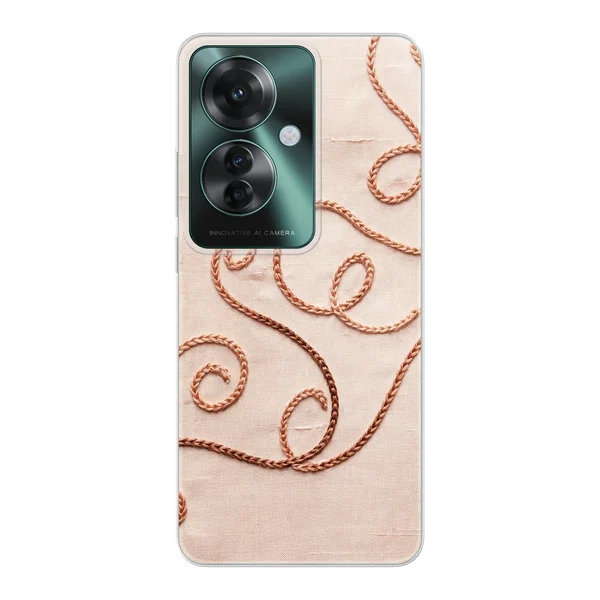Rose Gold Chainstitch Vine case