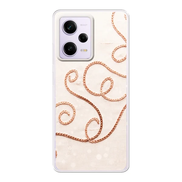 Rose Gold Chainstitch Vine case