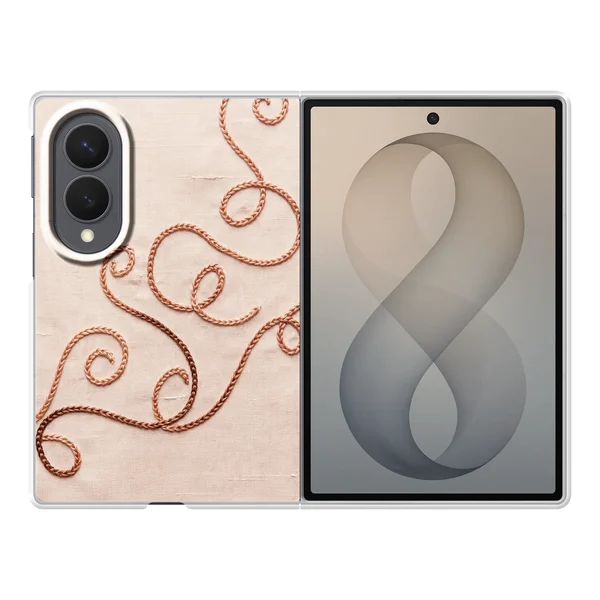 Rose Gold Chainstitch Vine case