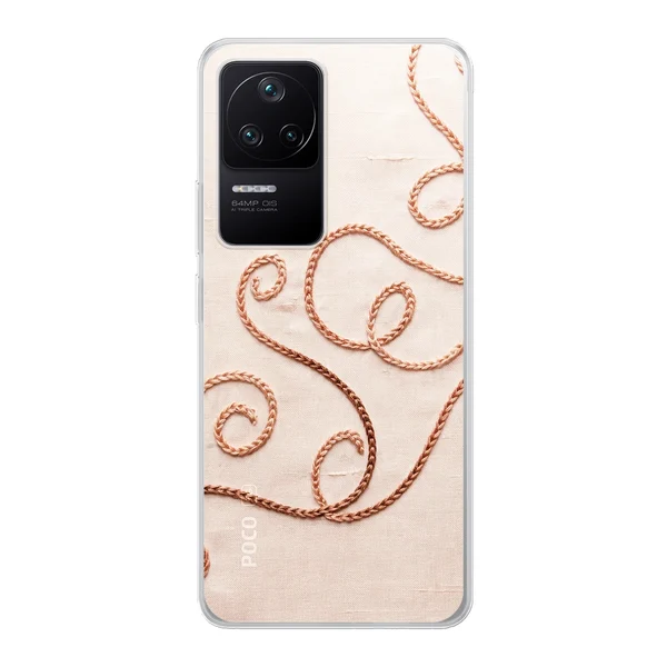 Rose Gold Chainstitch Vine case