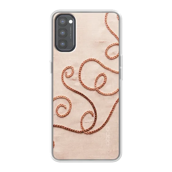 Rose Gold Chainstitch Vine case
