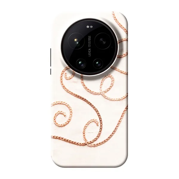Rose Gold Chainstitch Vine case