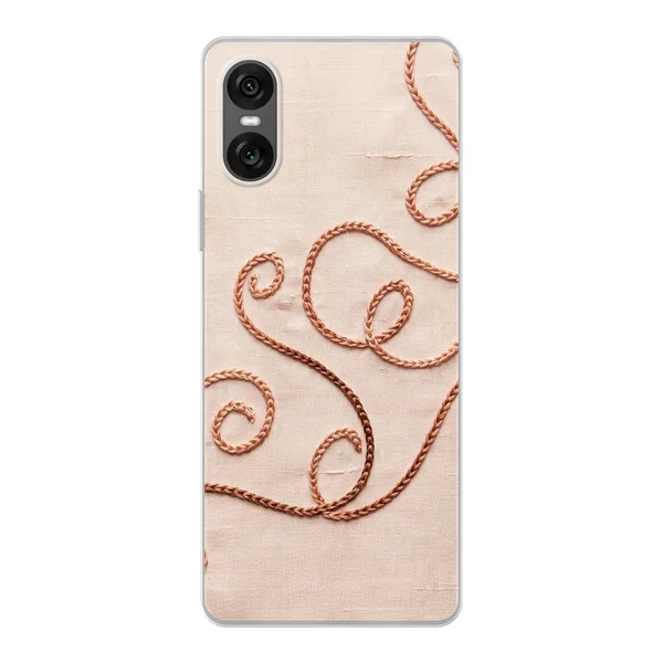 Rose Gold Chainstitch Vine case