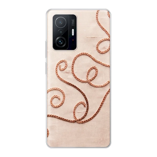 Rose Gold Chainstitch Vine case