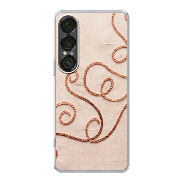 Rose Gold Chainstitch Vine case
