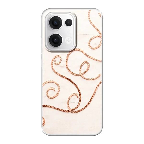 Rose Gold Chainstitch Vine case