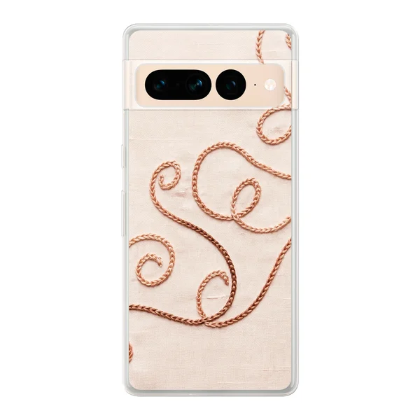 Rose Gold Chainstitch Vine case