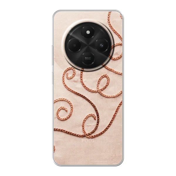 Rose Gold Chainstitch Vine case