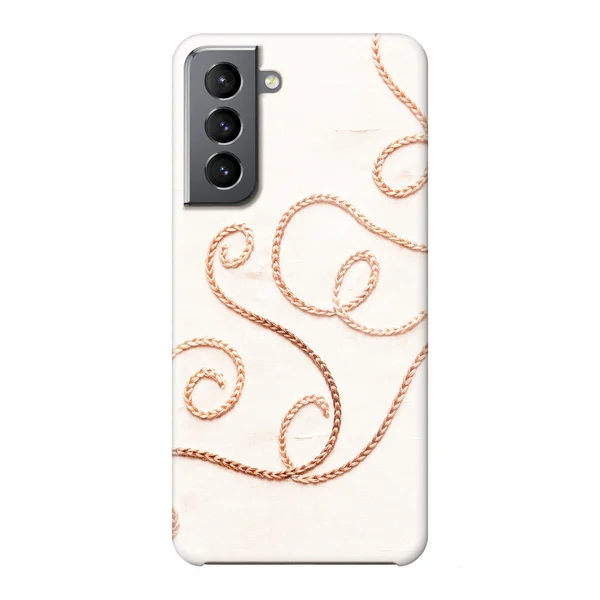 Rose Gold Chainstitch Vine Design case