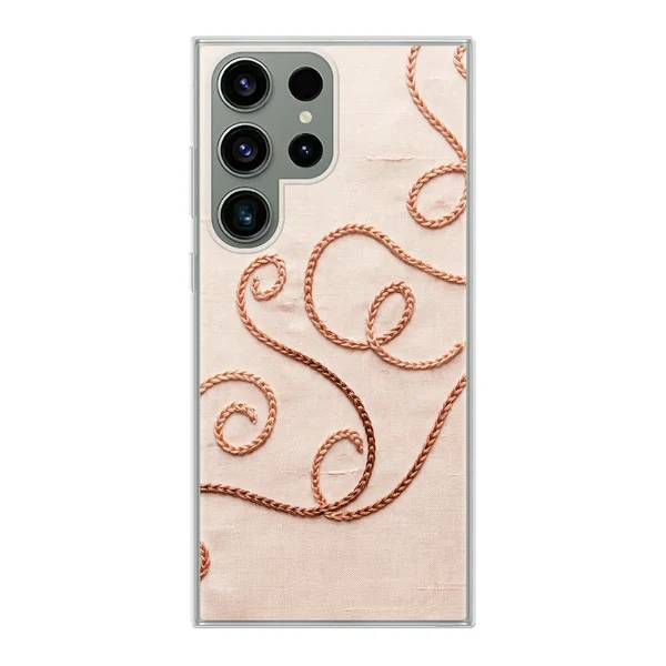 Rose Gold Chainstitch Vine case