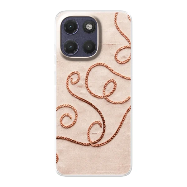 Rose Gold Chainstitch Vine case