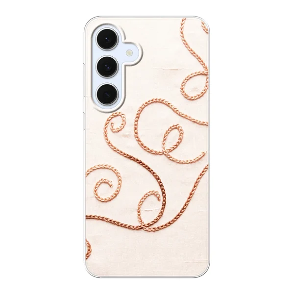 Rose Gold Chainstitch Vine case